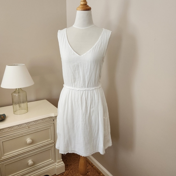 VELVET BY GRAHAM & SPENCER COTTON GAUZE DRESS WITH POCKETS ANTROPOLOGIE - Picture 1 of 8